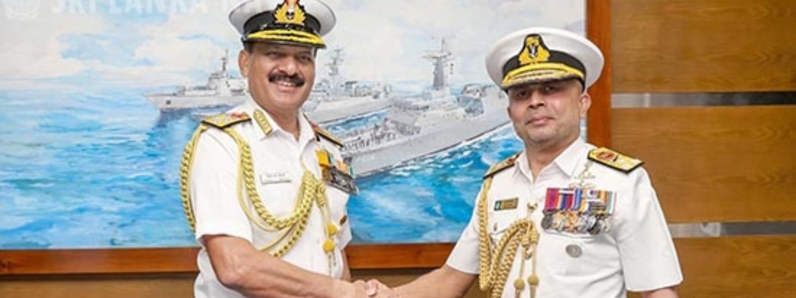 Indian Navy Chief Meets Sri Lankan Navy Commander